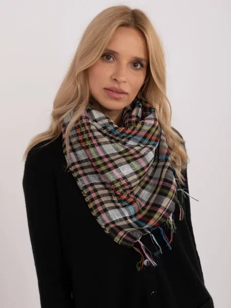 Šal Fashionhunters s karirastim vzorcem