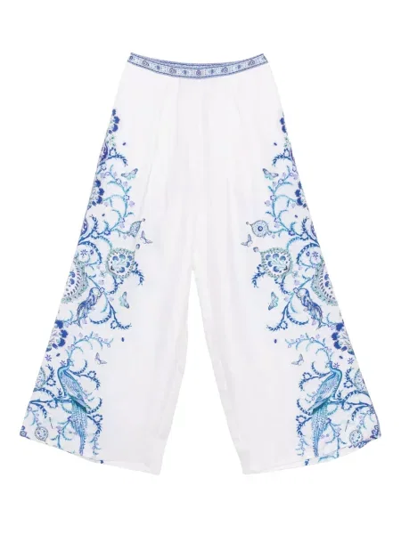 Pantaloni Camilla alb