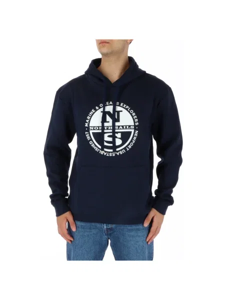 Hoodie North Sails s kapuco modra