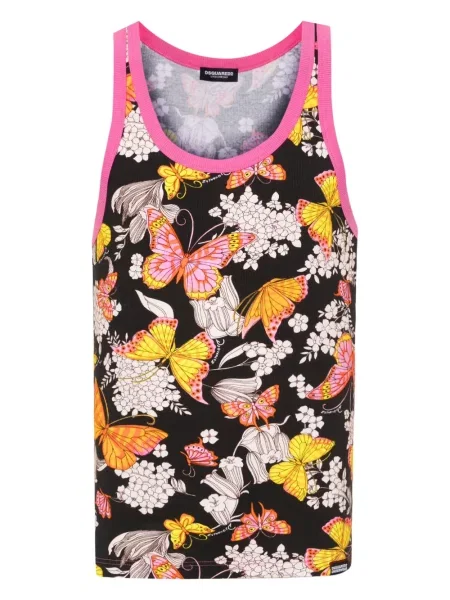 Șosete Dsquared2 cu model floral cu imagine