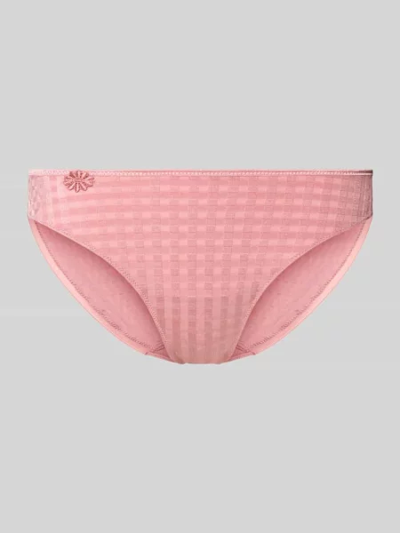 Majtki o kroju slim fit z kwiatowym obszyciem model Avero' Marie Jo