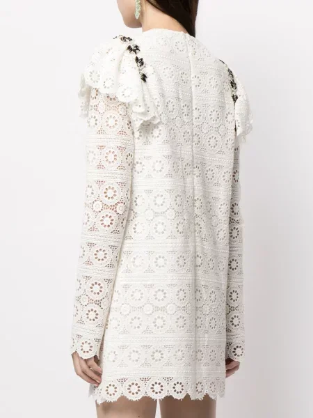 Rochie mini Macgraw de costum alb