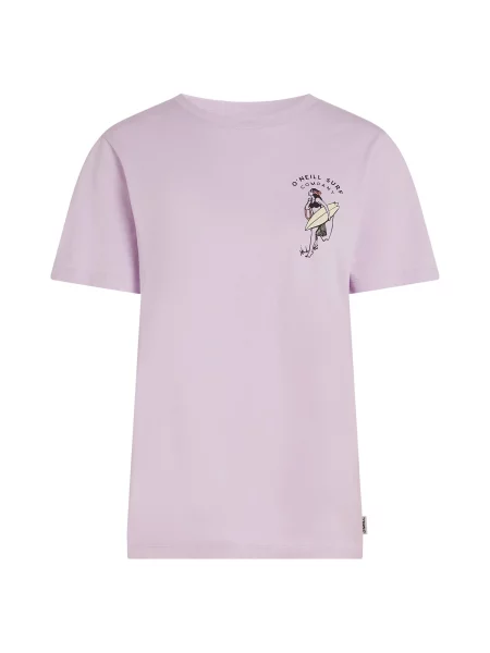 O'NEILL Tricou galben pastel / mov lavandă / portocaliu somon negru