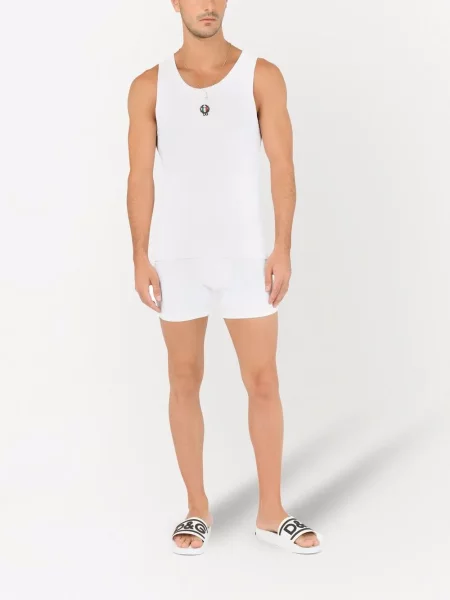 Siuvinėtos kojines Dolce & Gabbana balta