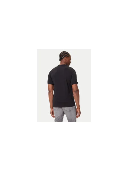 Calvin Klein Jeans T-shirt Glitched Logo Regular Fit crna
