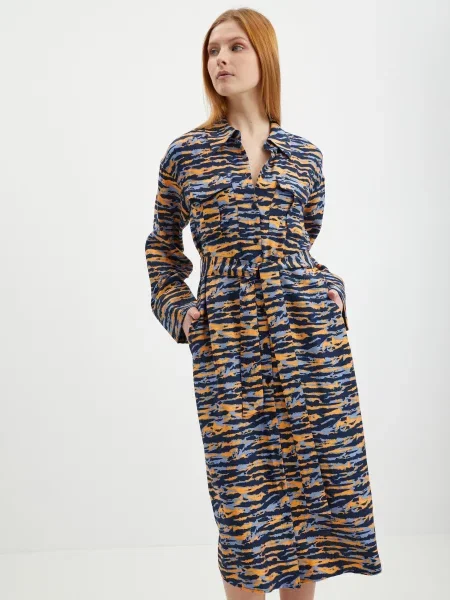 Sukienka koszulowa Vila niebieska