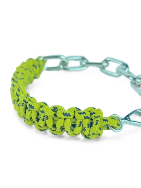Colier Plan C chunky țesut verde