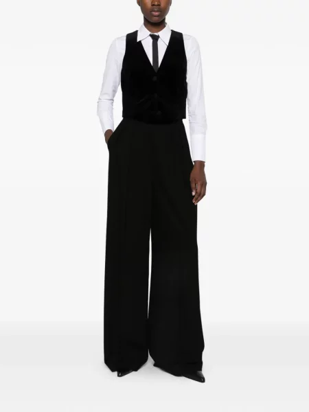 Vestă Max Mara de catifea negru