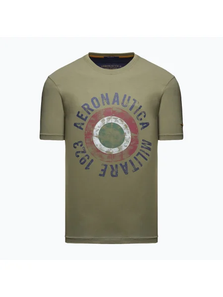 Férfi póló Aeronautica Militare lichen green. Méret: M zöld