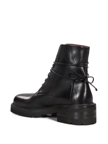 Botine Marsell cu șireturi din piele negru