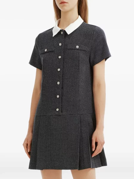 Rochie mini B+ab din tweed albastru