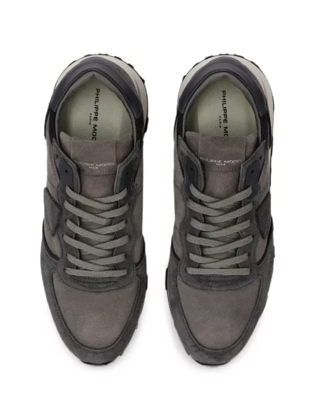 Sneakerși Philippe Model Paris din piele de căprioară gri