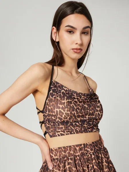 VIERVIER Top Joselyn maro negru