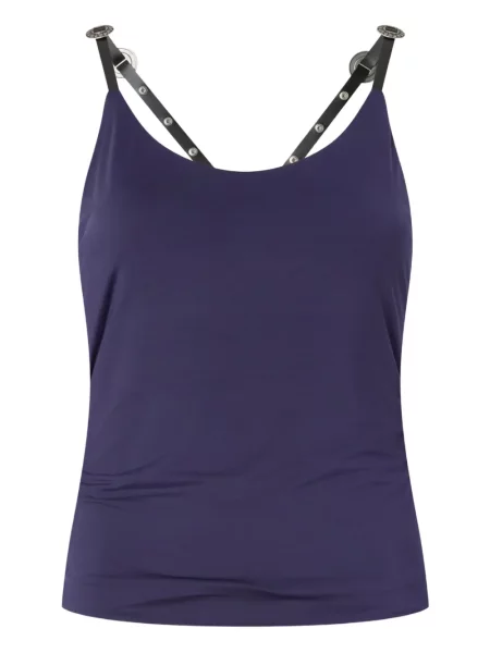 Top Pinko cu bretele violet