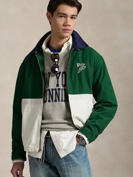 Яке Polo Ralph Lauren Unlined Windbreaker преходен модел зелено