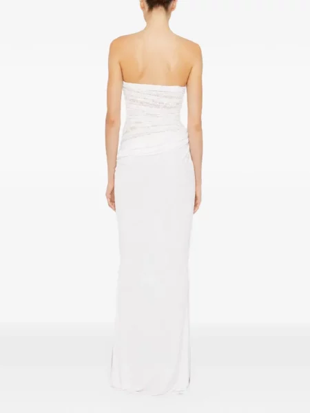 Rochie Christopher Esber din dantelă alb