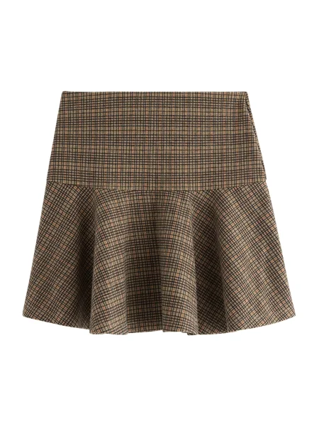 Lindex Sukně Jolin béžová / mandarinkoná černá