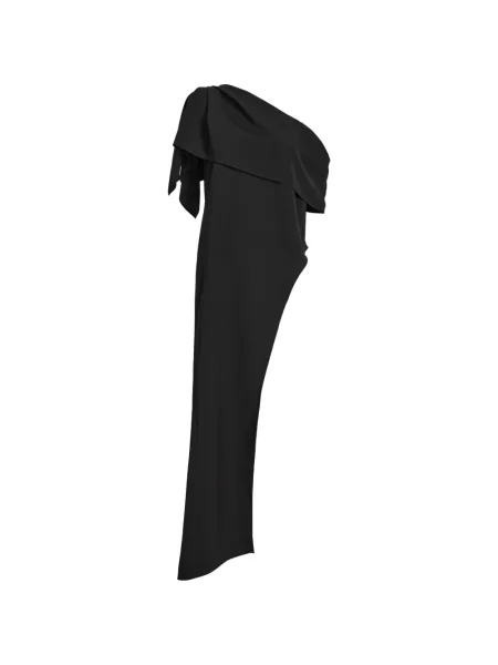 Top Proenza Schouler cu volane negru