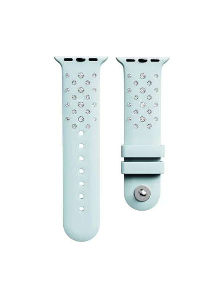 Swarovski pasek do zegarka zielony