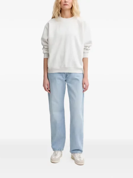 Pulover Levi's® skinny fit cu imagine cu decolteu rotund galben