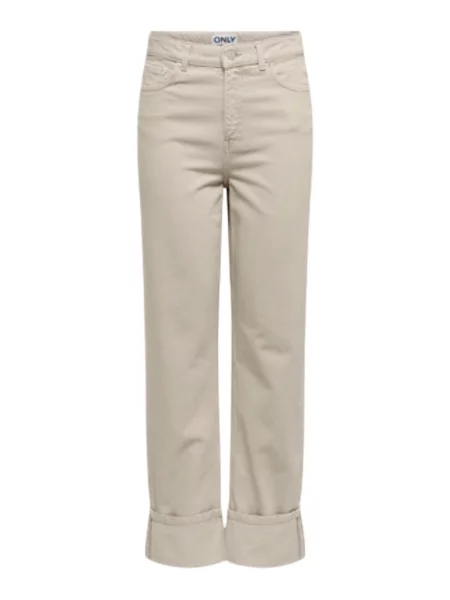 Proste jeansy Only beżowe