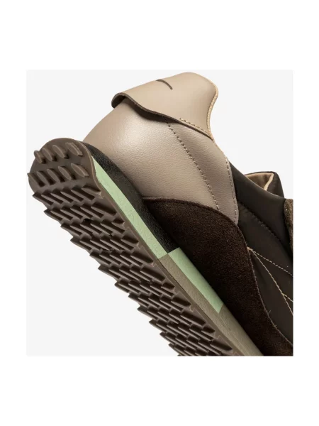 Sneakersy Ghoud skórzane brązowe