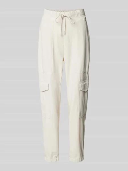 Spodnie sportowe o skróconym kroju tapered fit model ‘KARO’ Cambio