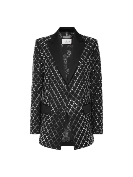 Marynarka Philipp Plein wełniana czarna