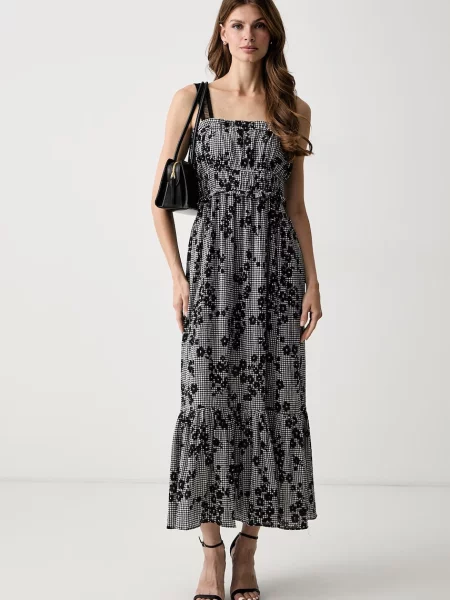 Morgan rochie evazată negru