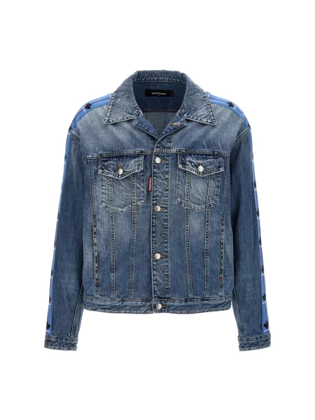 Kurtka jeansowa Dsquared2 niebieska