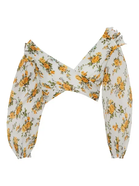 Top Zimmermann cu model floral cu imagine alb