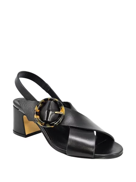 Sandale Madison.maison din piele cu cataramă slingback negru