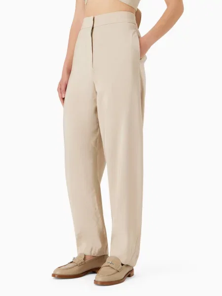 Emporio Armani Брюки повседневные Модал бежевий