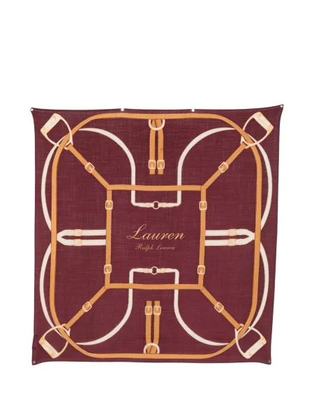 Fular Lauren Ralph Lauren cu imagine roșu
