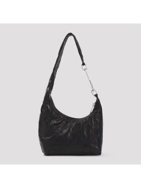 Torebka Rick Owens skórzana czarna