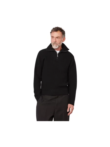 Sweter Officine Generale wełniany czarny