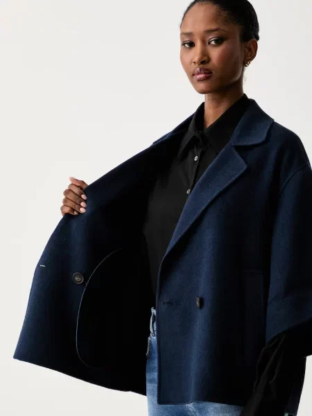 Шерстяной короткий тренч Weekend Max Mara