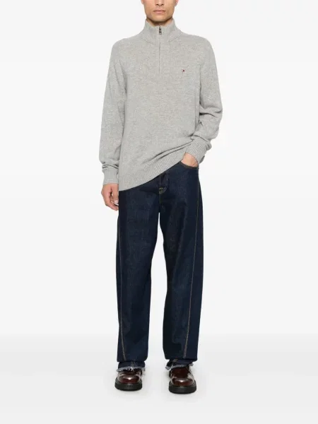Pulover Tommy Hilfiger de lână gri