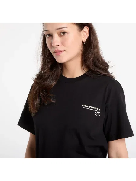 Tričko Carhartt WIP S/S Garble T-Shirt UNISEX Black S černé