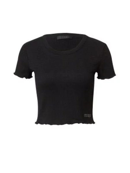 GUESS Tricou | Cropped Fit negru