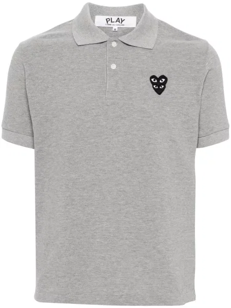 Polo Comme Des Garcons Play w serca szare