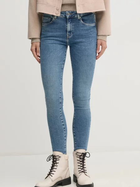 Дънки Pepe Jeans SKINNY JEANS MW REGENT синьо