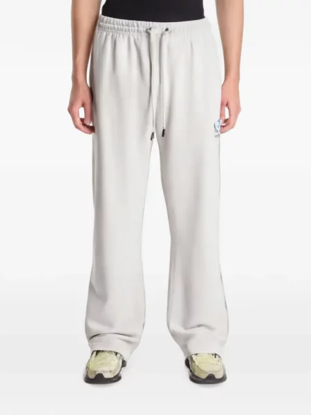 Pantaloni Off-white cu imagine alergare alb