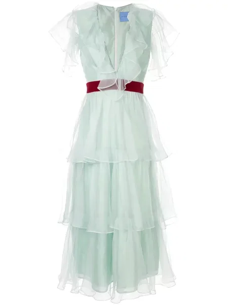 Rochie Macgraw de costum verde