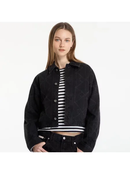 Jachetă Calvin Klein Jeans Doleman Trucker Ndlp Blue M negru