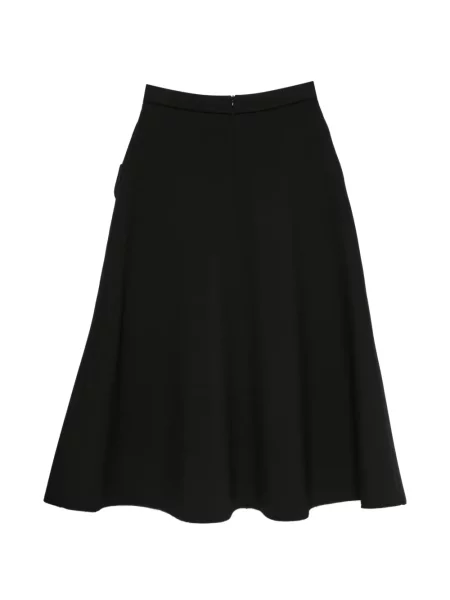 Fustă midi Psophia în linie A negru