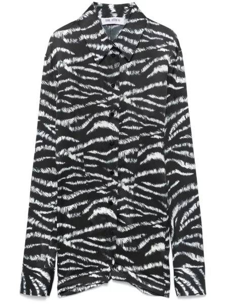 Cămașă The Attico cu imagine cu model zebră negru