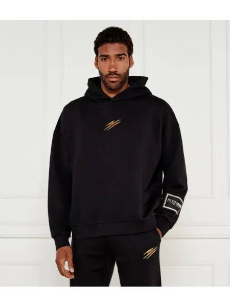 Plein Sport Pulóver Label | Relaxed fit fekete