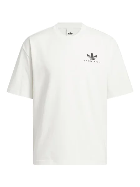 Tričko Adidas s polovičními zipem bílé