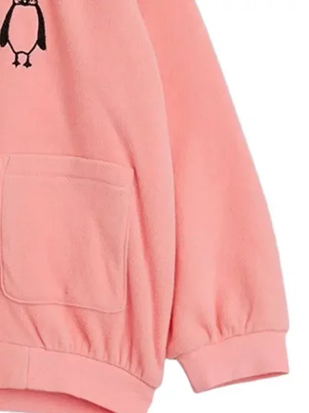 Bluza polarowa dziecięca Mini Rodini różowa